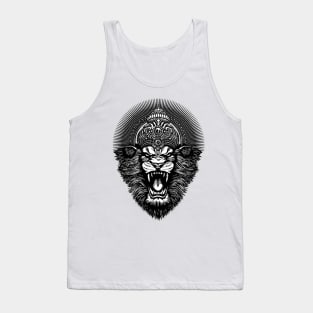 King of the Jungle B+W Tank Top